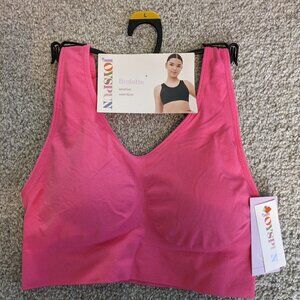 NWT Joyspun Women’s Seamless Wirefree Bra large removeable padding